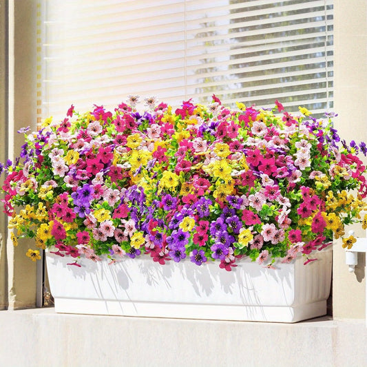 Artificial Flowers Mixed-Color Daisy Bundles in 18, 36 or 54-Pack Options with Flexible Stems