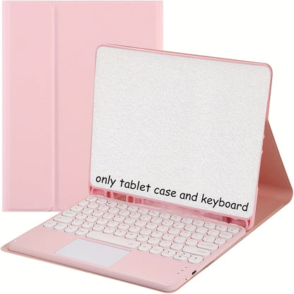 Detachable Touchpad Keyboard Folio for Samsung Galaxy Tab S9 FE/S9/S8/S7 or A9+ in Four Color Mappings