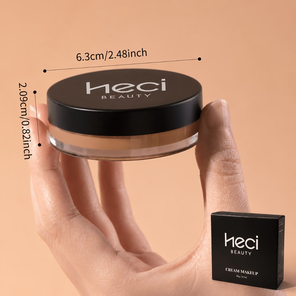 Velvet-Look Cream Foundation in 0.7 oz Round Jar with Six Shade Options from Light to Deep