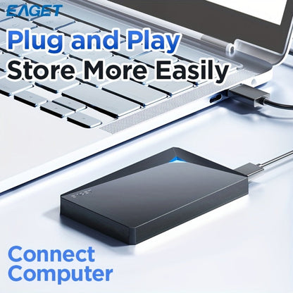 Portable External Hard Drive USB 3.0 High-Speed Mechanical HDD Mobile Backup Storage Plug & Play for PC Desktop MacBook PS4 Xbox Smart TV – EAGET Compact Travel Hard Disk