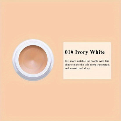 Three-Piece Cream Concealer Pot Set with Style 1, Style 2 and Style 3 Shades for Face Makeup Blending