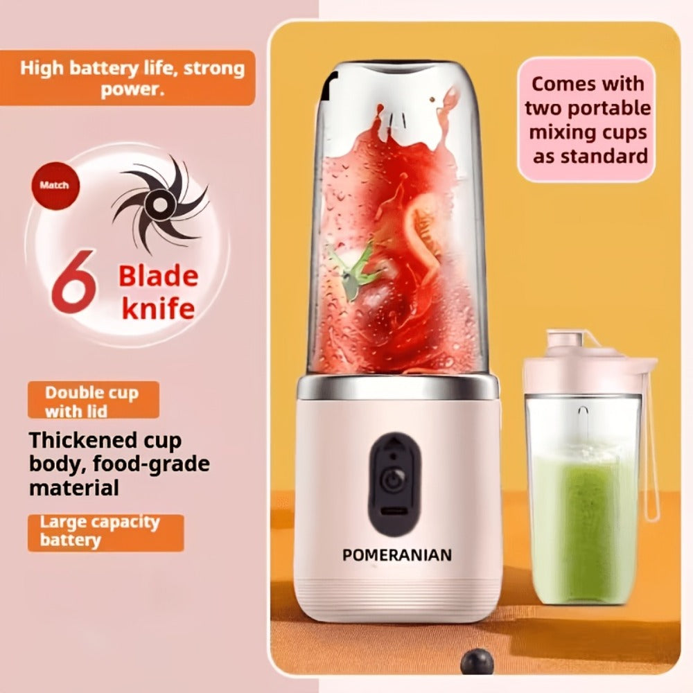 Portable Blender Rechargeable – Mini Personal Juicer for Smoothies, Milkshakes & Juice, USB Charging, Compact & Lightweight for Travel, Outdoor, Camping & Gym, Multiple Capacities & Colors
