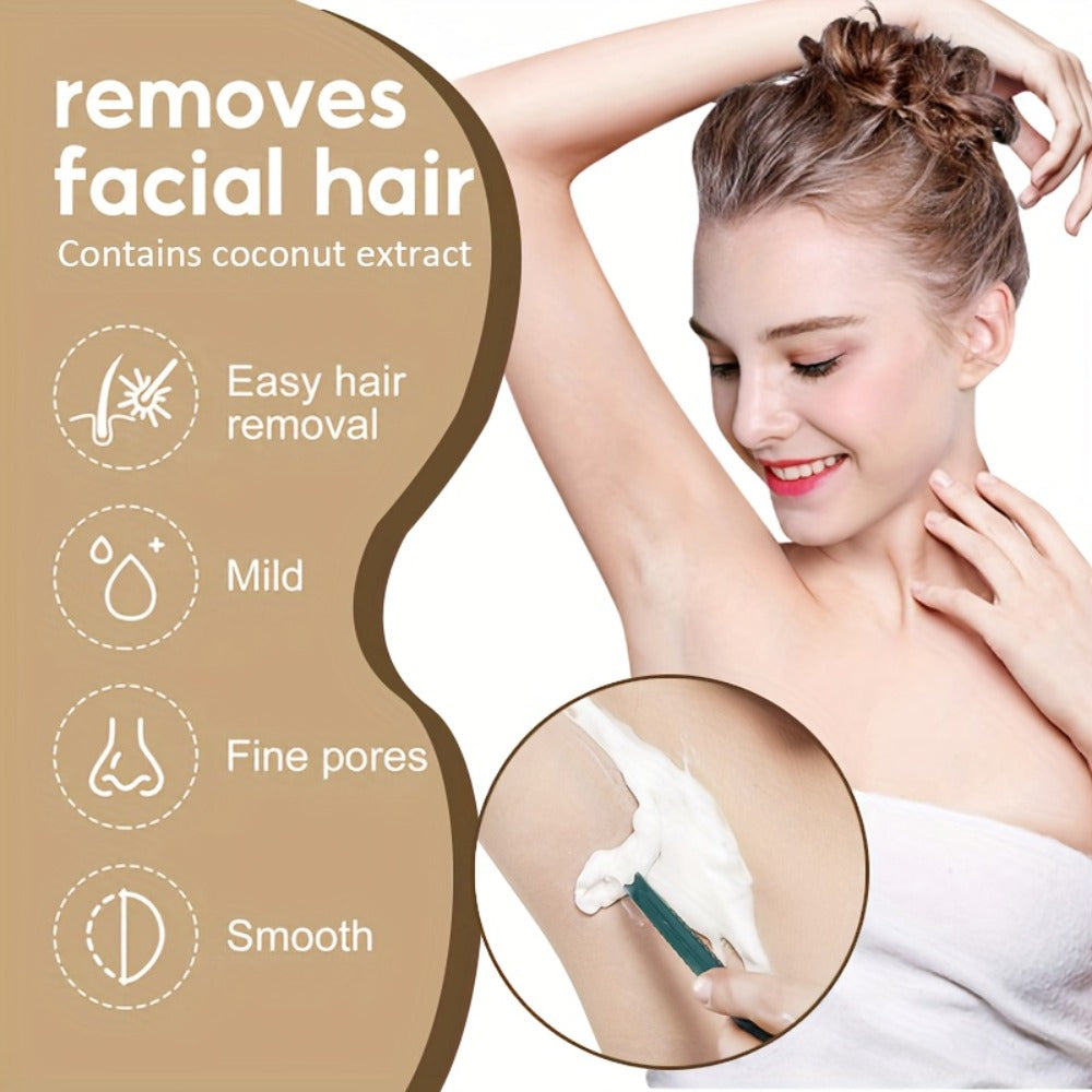 Hair Removal Cream BOSNOW 150g Coconut Oil Pump Bottle with Carton for External Body Grooming