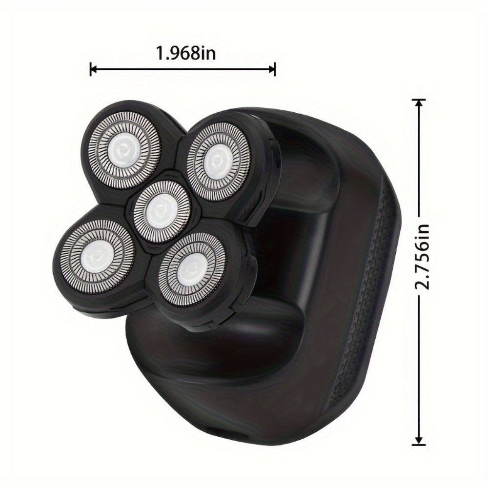 Electric Shaver Three-Blade Floating Head with Wet/Dry Use, LED Battery Display and Approximate 1-Hour Charge