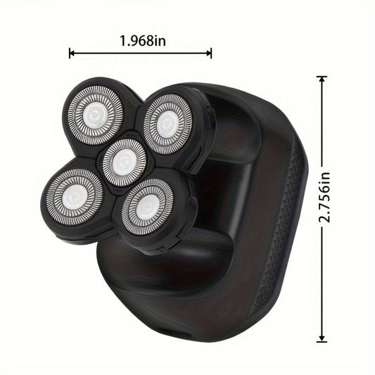 Electric Shaver Three-Blade Floating Head with Wet/Dry Use, LED Battery Display and Approximate 1-Hour Charge