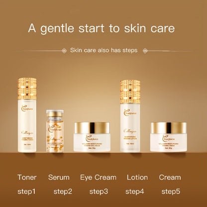 Skincare Set with Beautyluress Label, 14 Collagen Hyaluronic Acid and Niacinamide Product Pieces