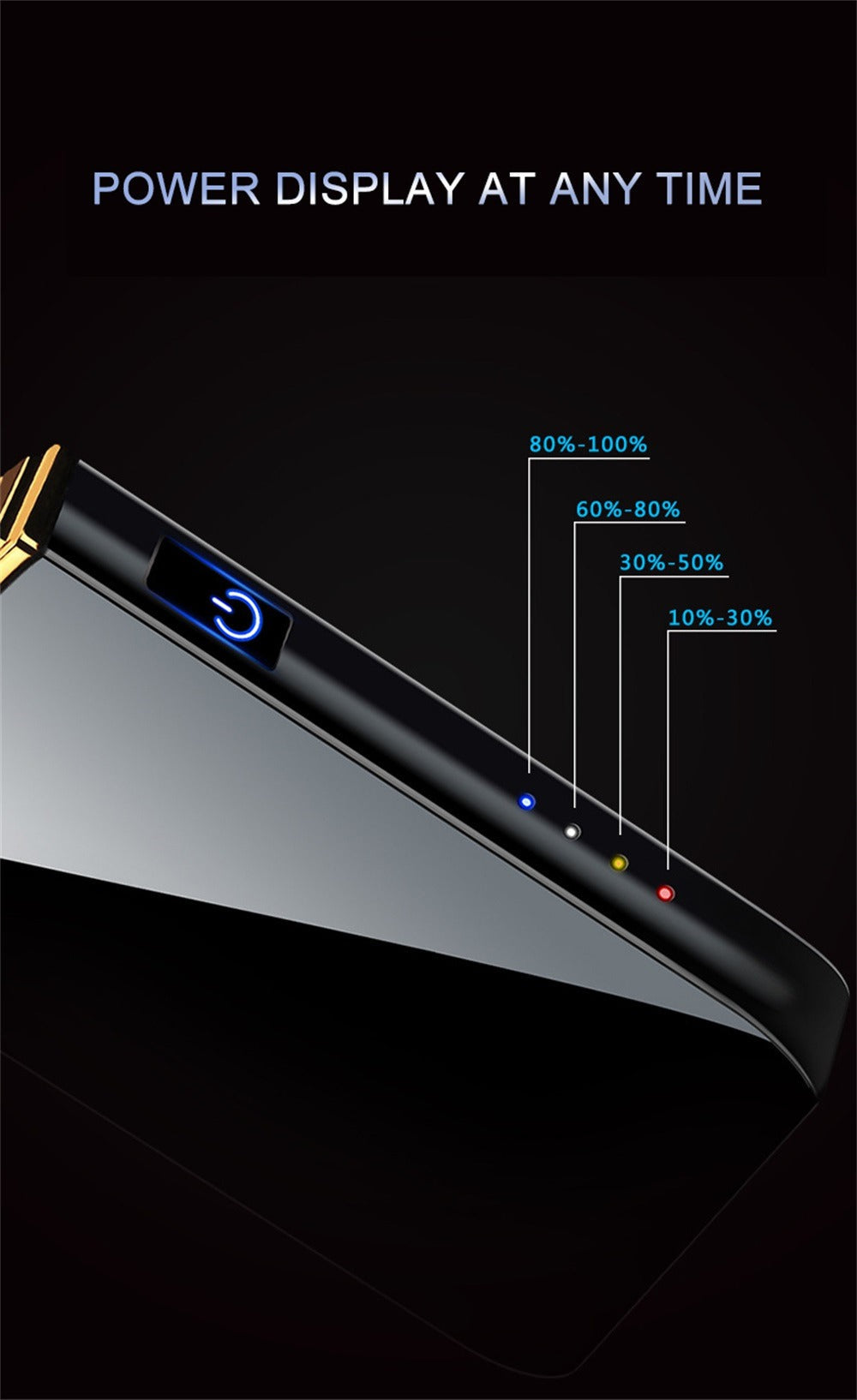 Electric Plasma Lighter USB Rechargeable – Windproof Dual Arc, LED Power Display, Touch Induction | Compact Metal Design for Outdoor Camping, Hiking & Survival | 2 Colors & 6 Styles
