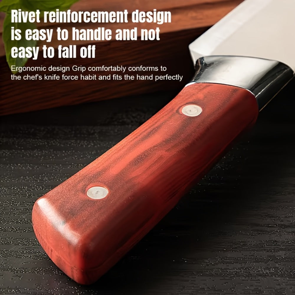 Kitchen Knife Set 3-Piece Hand-Forged Stainless Steel Boning, Fillet and Carving Knives with Optional Sheath