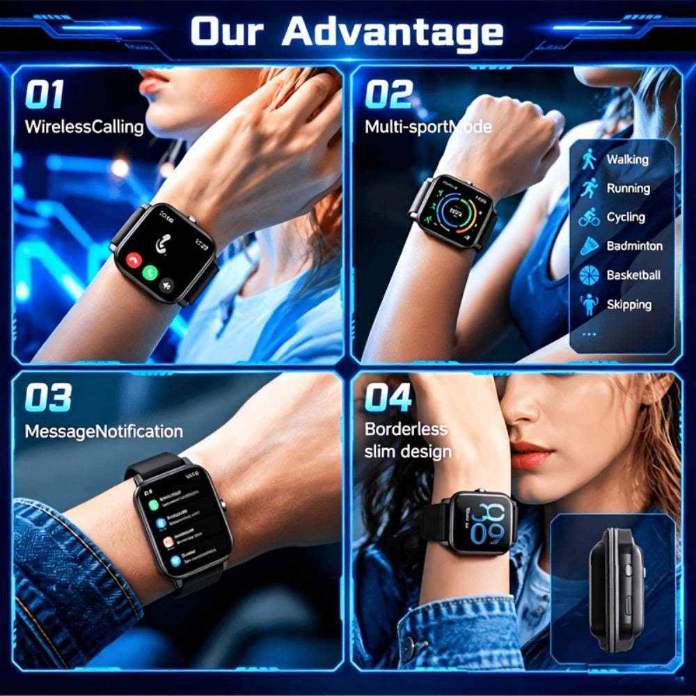 AI Smart Glasses & Smartwatch Bundle, Multilingual Real-Time Translation, Touch Control, Full Touch Screen Watch, High-End Fashion Smart Wearable Tech Combo – Gift for Tech Lovers & Travelers