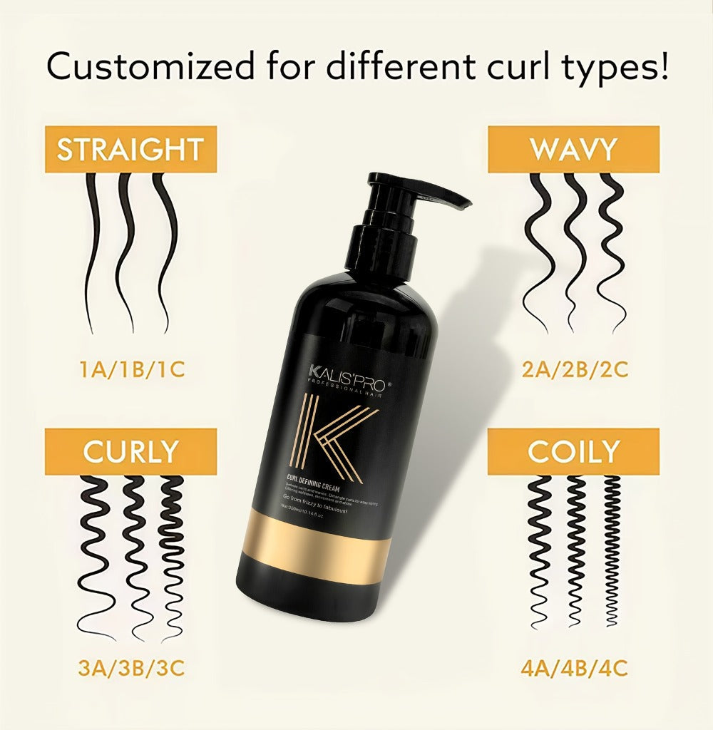 Curl Defining Cream with Detangling Brush Set 10.14 oz — Anti-Frizz Curl Enhancer, Long-Lasting Bouncy Curls, Non-Sticky Lightweight Hold, Salon Quality for Curly Wavy & Coily Hair, Women & Men