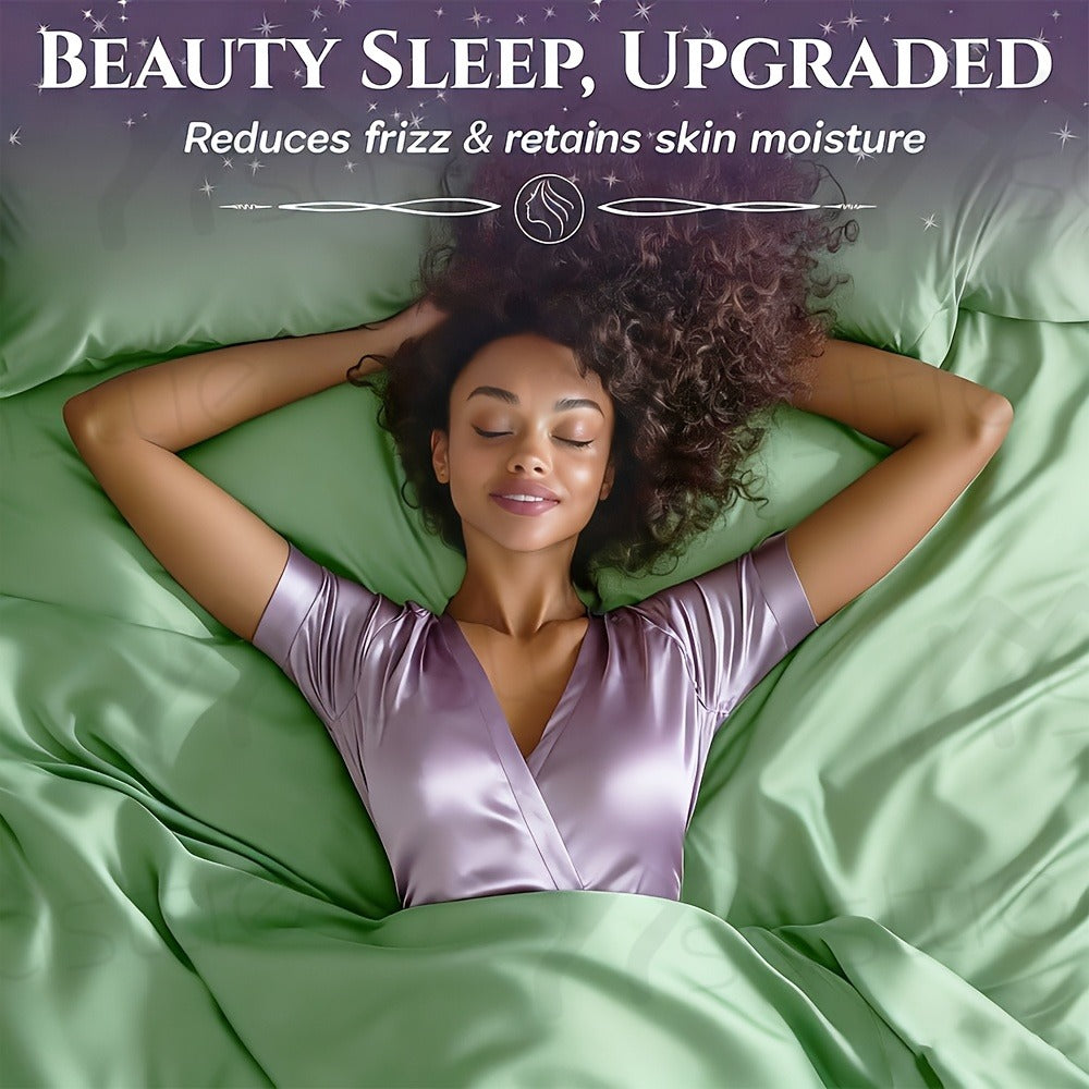 Four-Piece Sheet Set with Flat Sheet, Fitted Sheet, Two Pillowcases and 48 Exact Color-Size Options