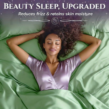 Four-Piece Sheet Set with Flat Sheet, Fitted Sheet, Two Pillowcases and 48 Exact Color-Size Options