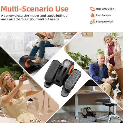 Under Desk Elliptical Machine with Remote Control for Entryways, Bedrooms and Living Spaces
