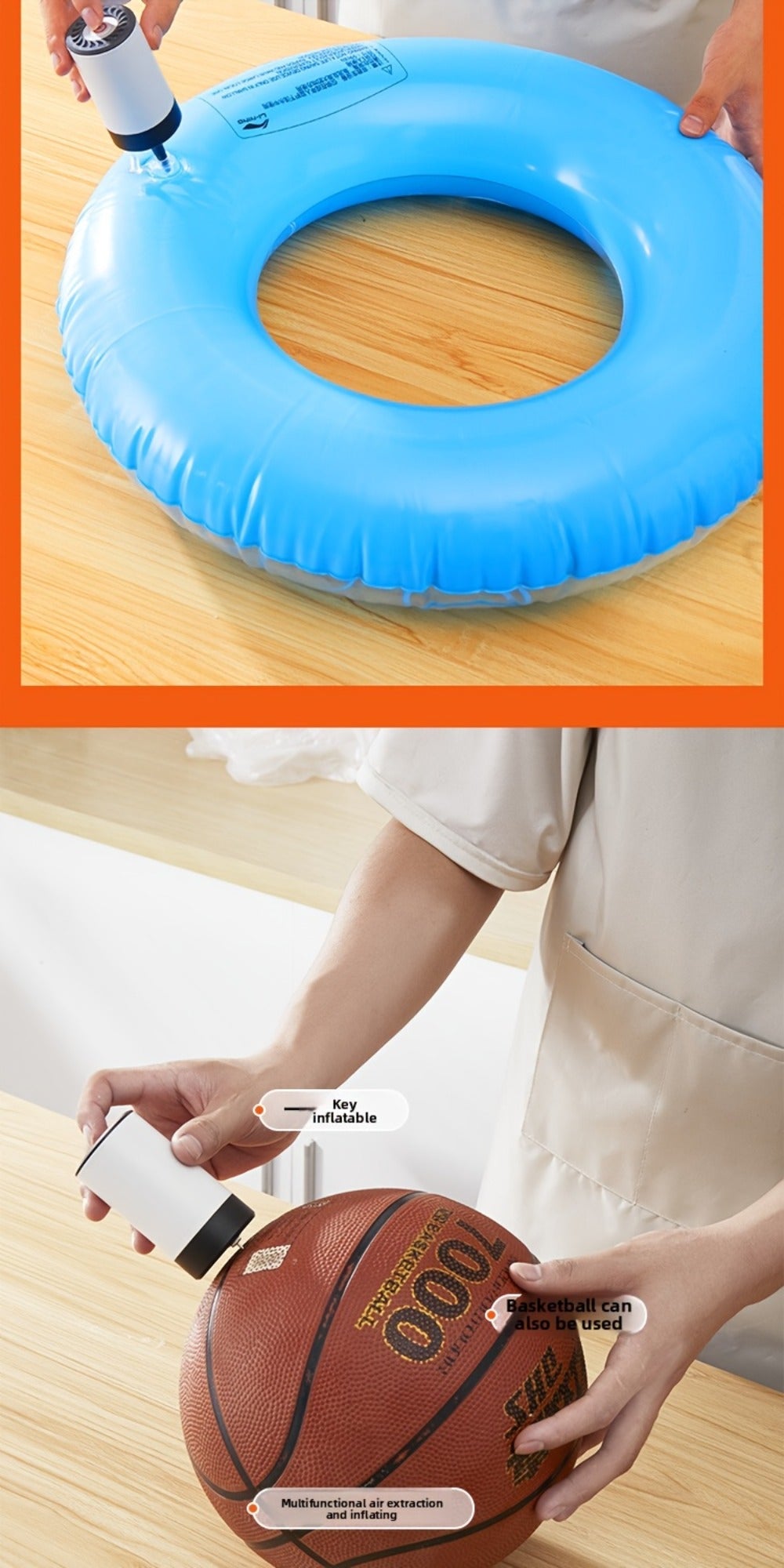 Cordless Handheld Vacuum Sealer Pump with One-Button Control, 5V Charging and Multiple Attachment Set