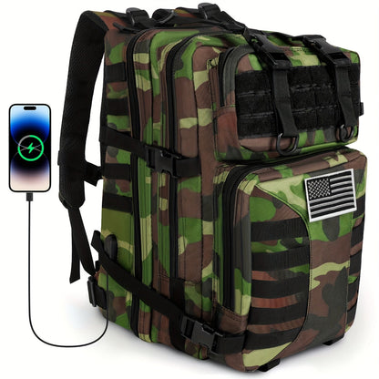 Tactical Military Backpack 50L – Large Capacity Molle Rucksack for Camping, Hiking, Hunting, Fishing & Travel, Unisex with Multiple Color Options