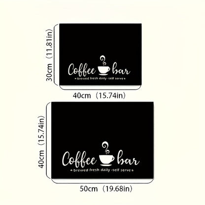 Coffee Machine Mat Absorbent Dish Drying Mat Bohemian Coffee Bar Mat for Kitchen Countertop Coffee Station Accessories Placemat Decor