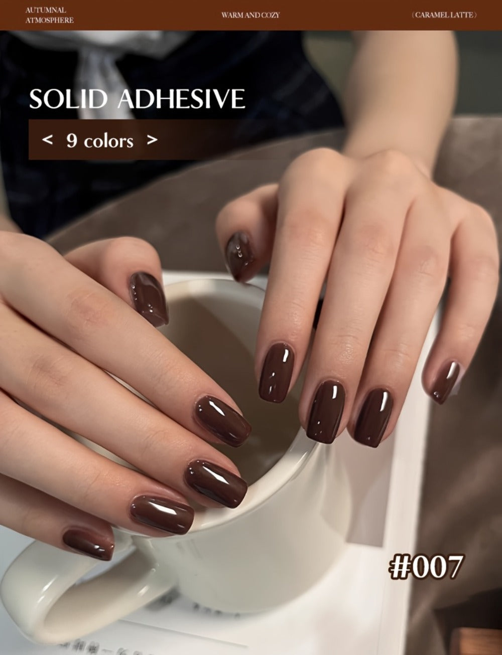 Gel Nail Polish – Set 9 Colors Autumn Harvest High Saturation Soak-Off LED — Alcohol-Free Long-Lasting Solid Kit with Light Therapy Pen…