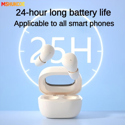 Wireless Earbuds MSHUKCOE Ultra-Thin Sleep and Game Modes with Low Latency and Dual Noise Reduction