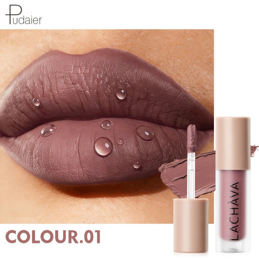 Matte Liquid Lipstick for Women — Velvet Soft Non-Drying Waterproof Long-Lasting Formula, Highly Pigmented Full Coverage Lip Color in Nude Brown Pink Red Purple Gold Shades