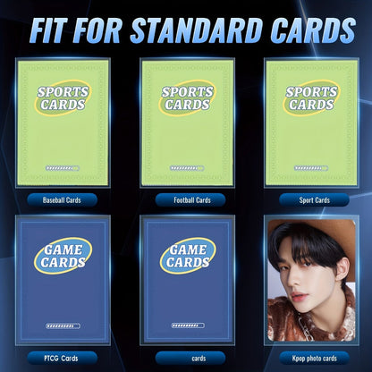 Clear Soft Trading Card Sleeves in 700, 1500, 2200, 3800 or 5400-Count Bulk Packs for Adult Collectors