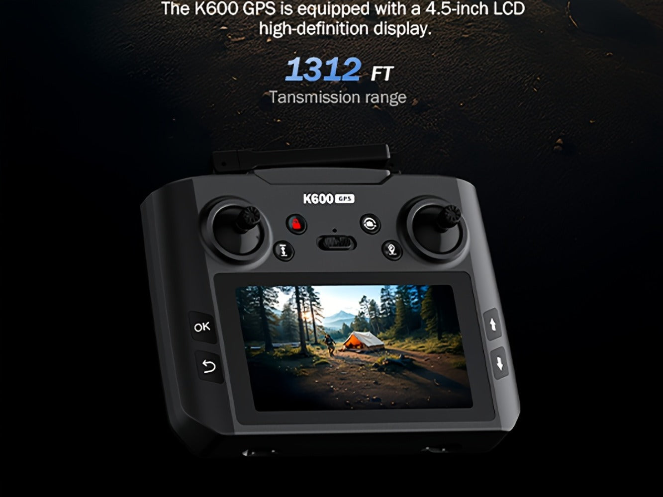 GPS Follow Me Drone Under 250g 4.5 Inch LCD Screen Camera Drone Auto Return Gesture Flight Brushless Motor Altitude Hold 3 Speed Modes 32G SD Card | Adult Beginner Drone Gift for Teens