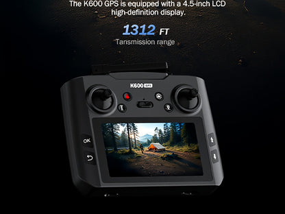 GPS Follow Me Drone Under 250g 4.5 Inch LCD Screen Camera Drone Auto Return Gesture Flight Brushless Motor Altitude Hold 3 Speed Modes 32G SD Card | Adult Beginner Drone Gift for Teens