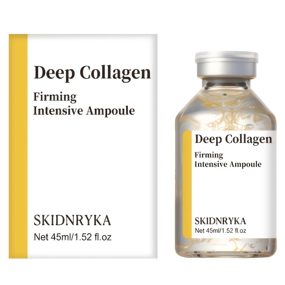 Face Serum SKINDRYKA Collagen, Hyaluronic Acid and Niacinamide in a 1.52oz Glass Dropper Bottle