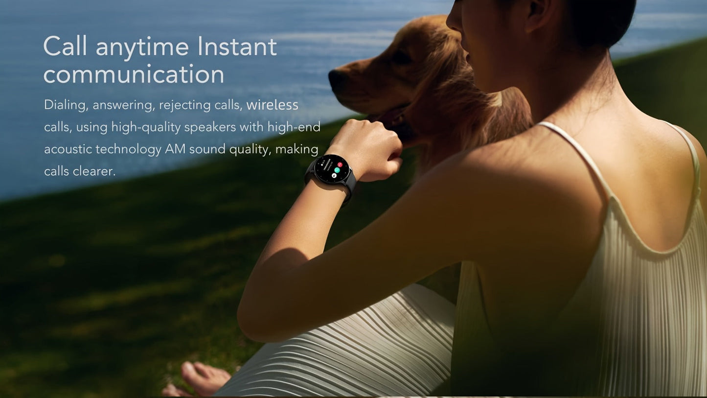 Smart Watch Round Display with Wireless Calling, Voice Assistant and Single or Two-Watch Options
