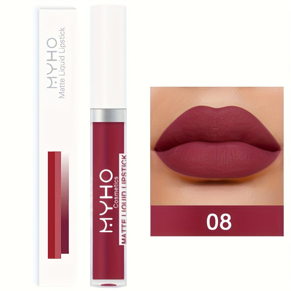 Lip Gloss Set by MYHO Cosmetics with 9 Matte Lip Colors per Set and Two Retained Shade Collections