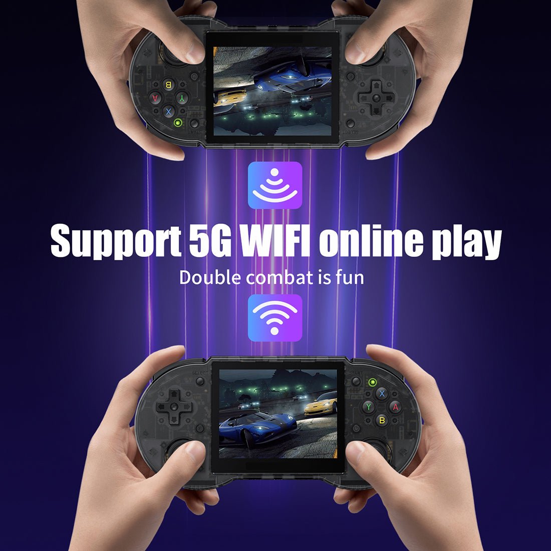 Handheld Game Console Anbernic RG353P with 3.5-inch IPS OCA Full-Lamination, Multi-Touch, 16GB+64GB Options, 3500mAh Battery, Android 11