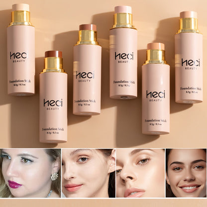 CC Cream Foundation Stick 2-Pack — Full Coverage Concealer, water-resistant extended-wear Natural Matte Finish, Lightweight Moisturizing