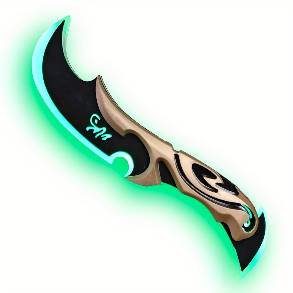 Costume Accessories Rechargeable LED Half Moon Blade Prop, 30cm, with Five Light Color Options