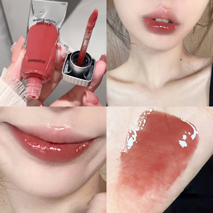 Five-Piece SHAQINUO Water-Shine Lip Gloss Set with Contoured Squeeze Tubes in Shades 01 through 05