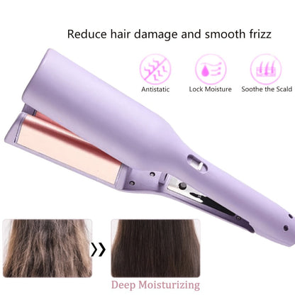 32mm Wave Curling Iron - Women's Hair Curler for Long-Lasting Deep Curls & Instant Beach Waves, Professional Salon Styling Tool for All Hair Types, Easy to Use, Gift for Women, Travel & Home Use