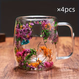 4 12oz double wall glasses