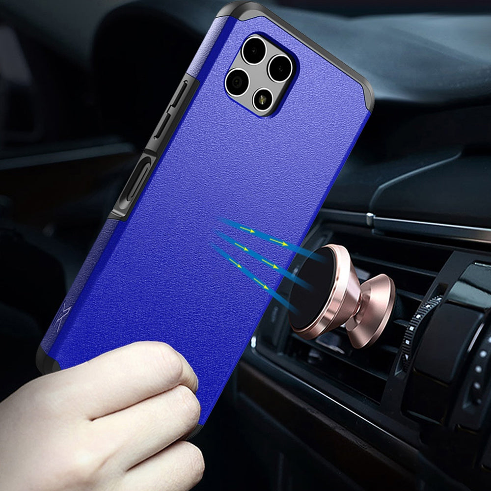 Revvl 7 5G Case Heavy Duty Dual Layer Shockproof with Magnetic Support – Hybrid Hard PC TPU Drop Protection Cover for T-Mobile Revvl 7 5G with Raised Bezels & Precise Cutouts