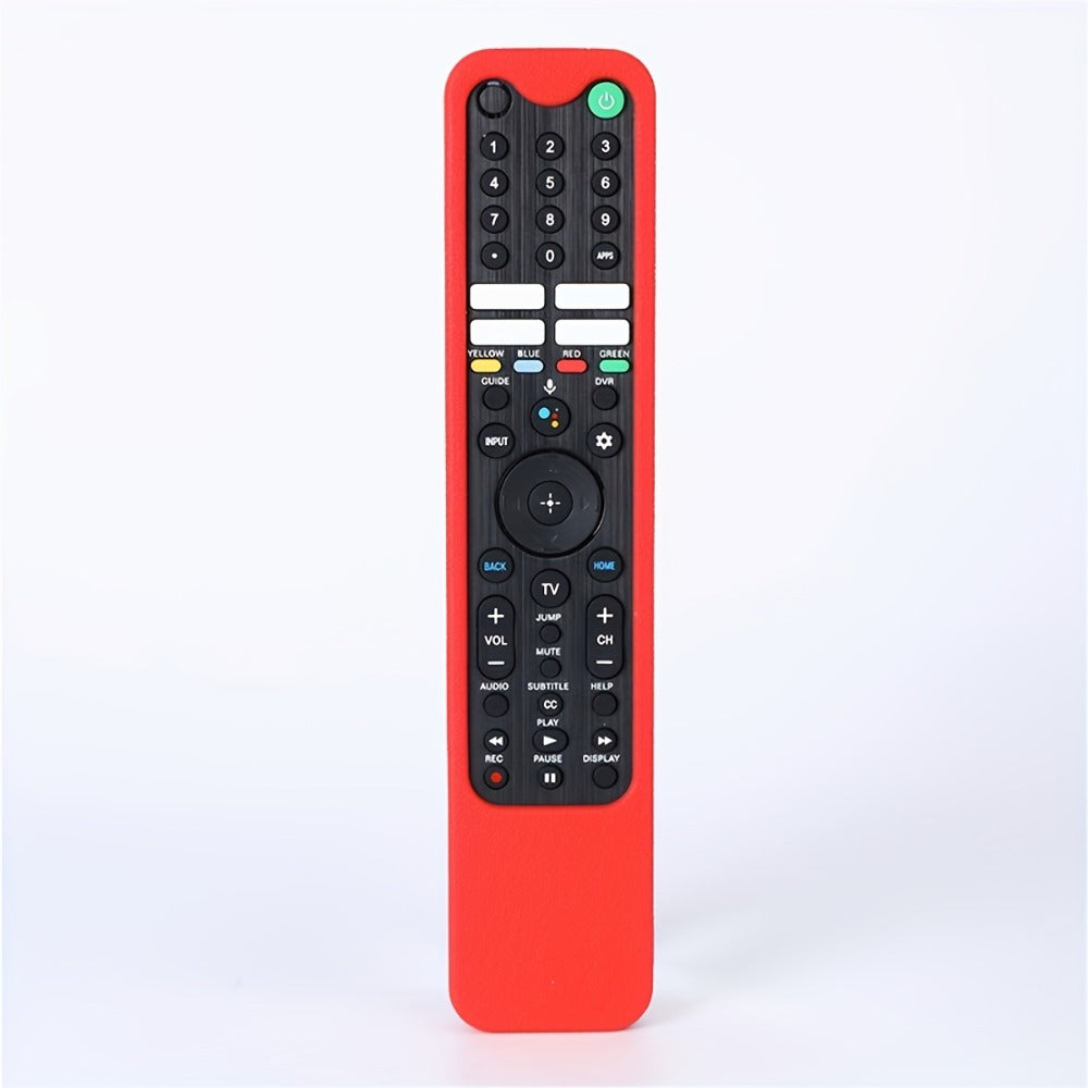 Silicone Television Remote Control Case with Lanyard in Red or Dark Green for Pictured Button Layouts