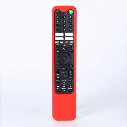 Silicone Television Remote Control Case with Lanyard in Red or Dark Green for Pictured Button Layouts