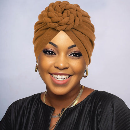 Five-Piece Braided Turban Headband Assortment in the Protected Mixed-Color Checkout Set for Styling