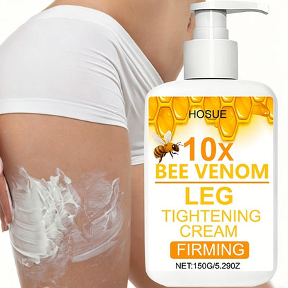 Body Cream HOSUE 150g Pump Bottle with Bee Venom Ingredient Label for Arms, Thighs and Abdomen Application