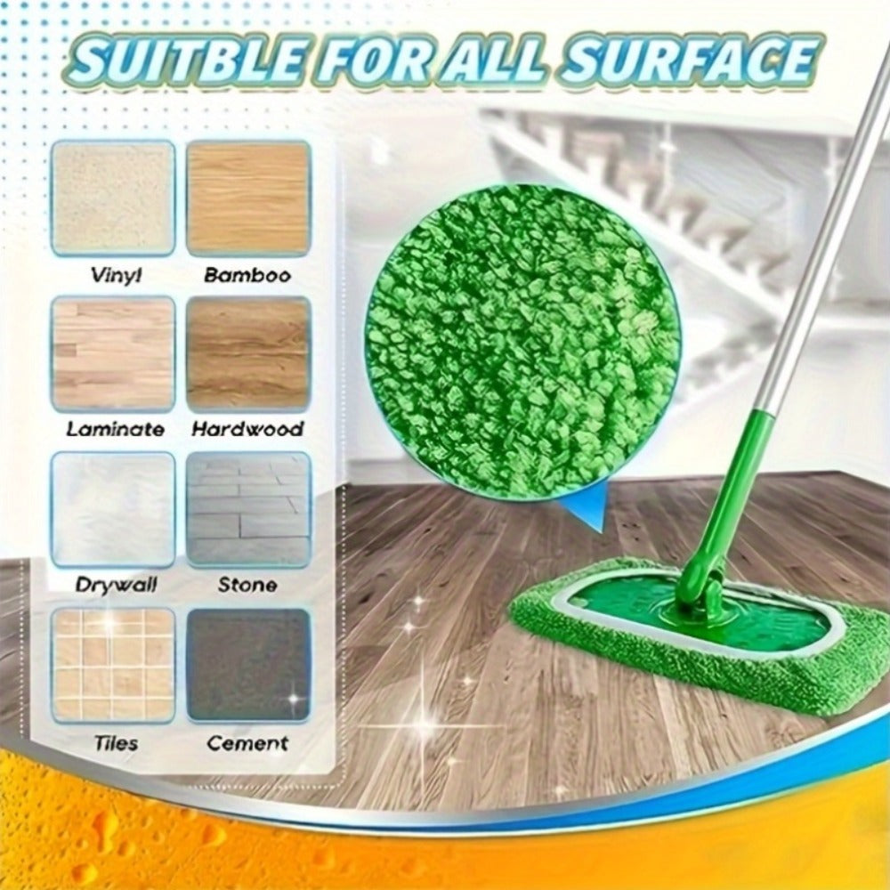 Washable Flat Mop Pads 15 Pack, Reusable Microfiber Replacement Pads for Flat Floor Mops, Wet & Dry Cleaning, Highly Absorbent Dirt & Water Trapping, Easy to Maintain – Mop Not Included