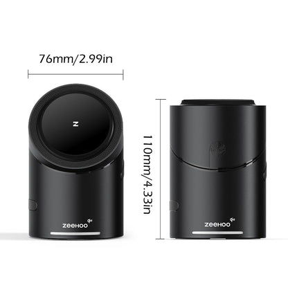 Wireless Charging Station, ZEEHOO CylinTrick-R Qi2-Marked 15W Rotating 3-in-1 Stand in White or Black