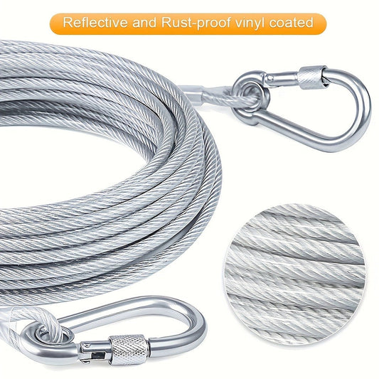 Retractable Clothesline Stainless Steel - Portable Indoor Outdoor Laundry Line for Apartment, Dorm & Camping, Anti-Rust Durable Clothes Drying Rope, Space Saving Laundry Solution | 9M & 15M Options