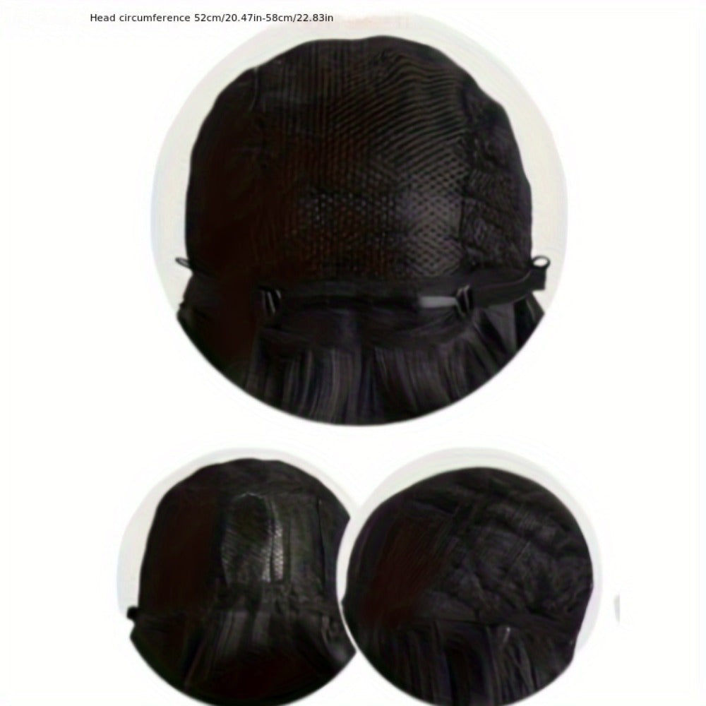 Synthetic Wig 28-Inch Big-Wave Curly Headband Style in Dark Brown or Black for Parties and Weddings
