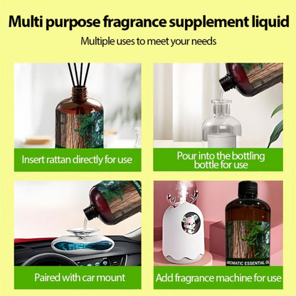Premium Aromatic Oil Rose White Peach Ocean Sandalwood Woody Cologne Long-Lasting Fragrance for Diffuser Air Purifier Bedroom Living Room Car Odor Eliminator