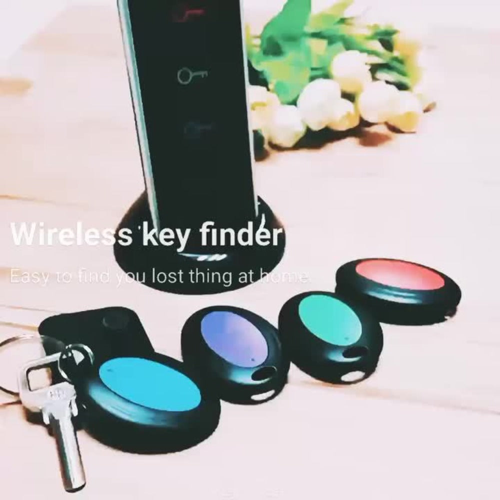 4-Receiver Wireless Key Finder 100ft Range with LED Flashlight – RF Item Locator for Keys Phones Wallets TV Remotes, No App No Bluetooth, Senior-Friendly, 1 Transmitter Included