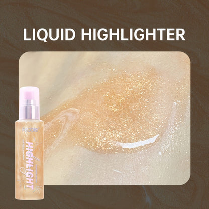 Body Glitter Spray Shimmer extended-wear Lightweight Non Greasy Luminous Radiant Glow for Body Face Hair Women Festival Party Everyday