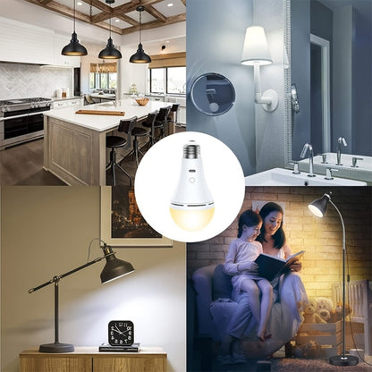 USB-Rechargeable E26 LED Light Bulbs, Two-Pack with Remote, Hanging Hooks, Three Color Controls and Timer Buttons