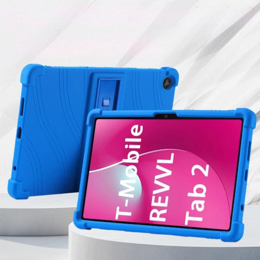 T-Mobile Revvl Tab 2 Case 10.1 Inch Shockproof Soft Silicone Protective Cover Slim Flexible TPU Shell Full Body Protection Anti-Scratch for Revvl Tab 2 Black Blue Rose Red