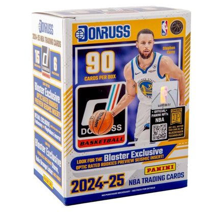 Sports Trading Cards, 2024-25 Panini Donruss NBA Blaster Box with 90 Cards and 25 Toploaders